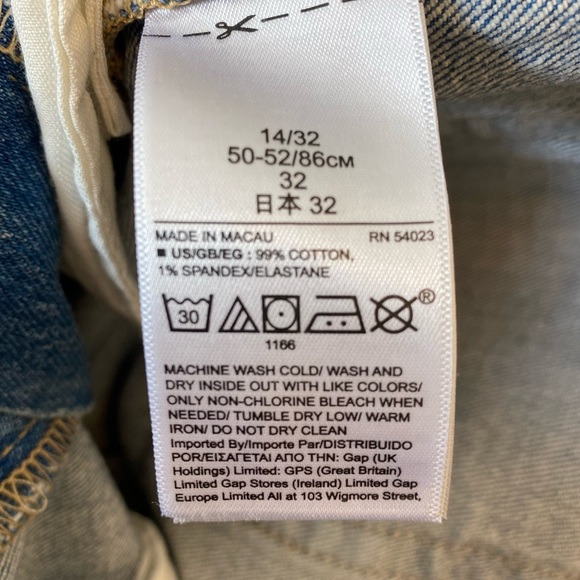 Gap Cheeky Straight High Rise Vintage Style Jeans - Picture 10 of 13